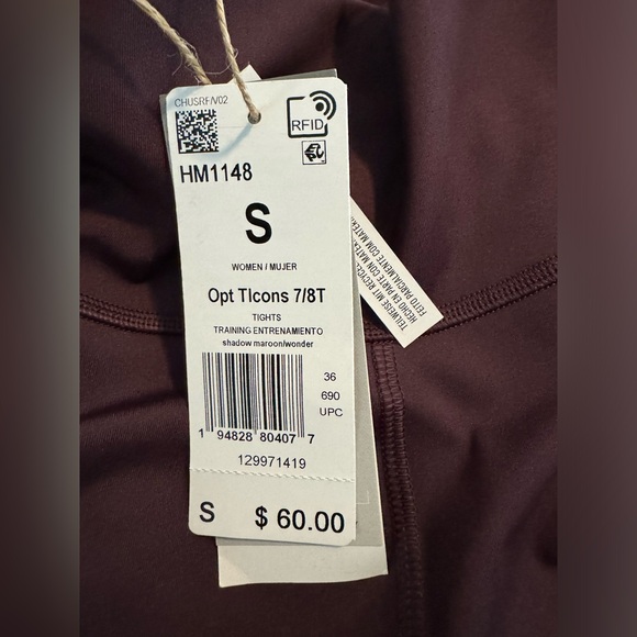 NWT Adidas Optime Trainicons 7/8 Leggings Size Small - Picture 8 of 10